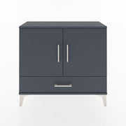 Woodntry Modüler Şifonyer Kapak ve Çekmeceli V1 88x30x68 cm Antrasit - Woodntry