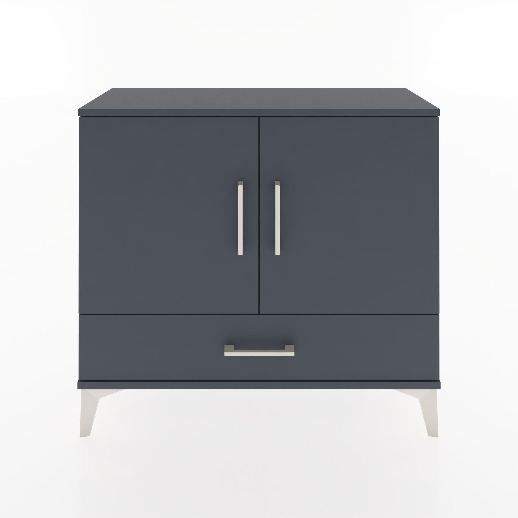 Woodntry Modüler Şifonyer Kapak ve Çekmeceli V1 88x30x68 cm Antrasit - Woodntry