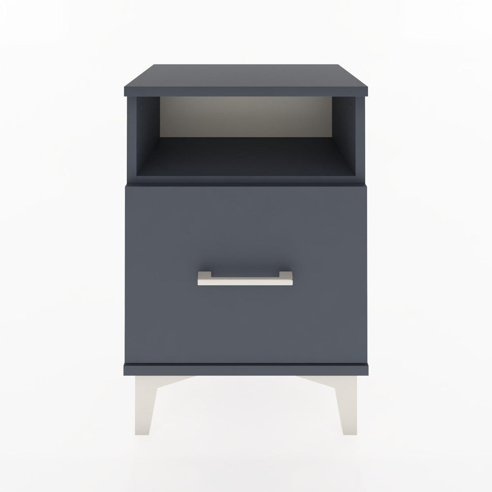 Woodntry Modüler Komodin Raf ve Çekmece 44x30x52 cm Antrasit - Woodntry