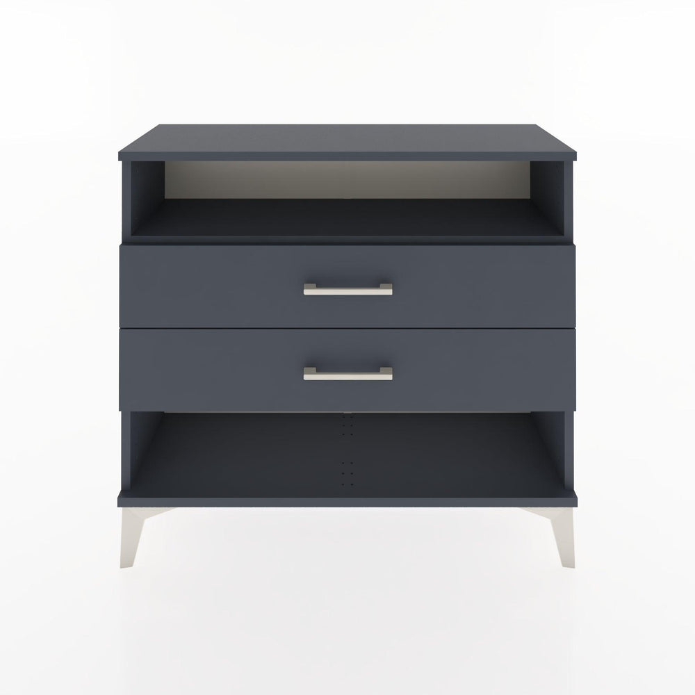 Woodntry Modüler Şifonyer İki Çekmeceli V3 88x30x68 cm Antrasit - Woodntry