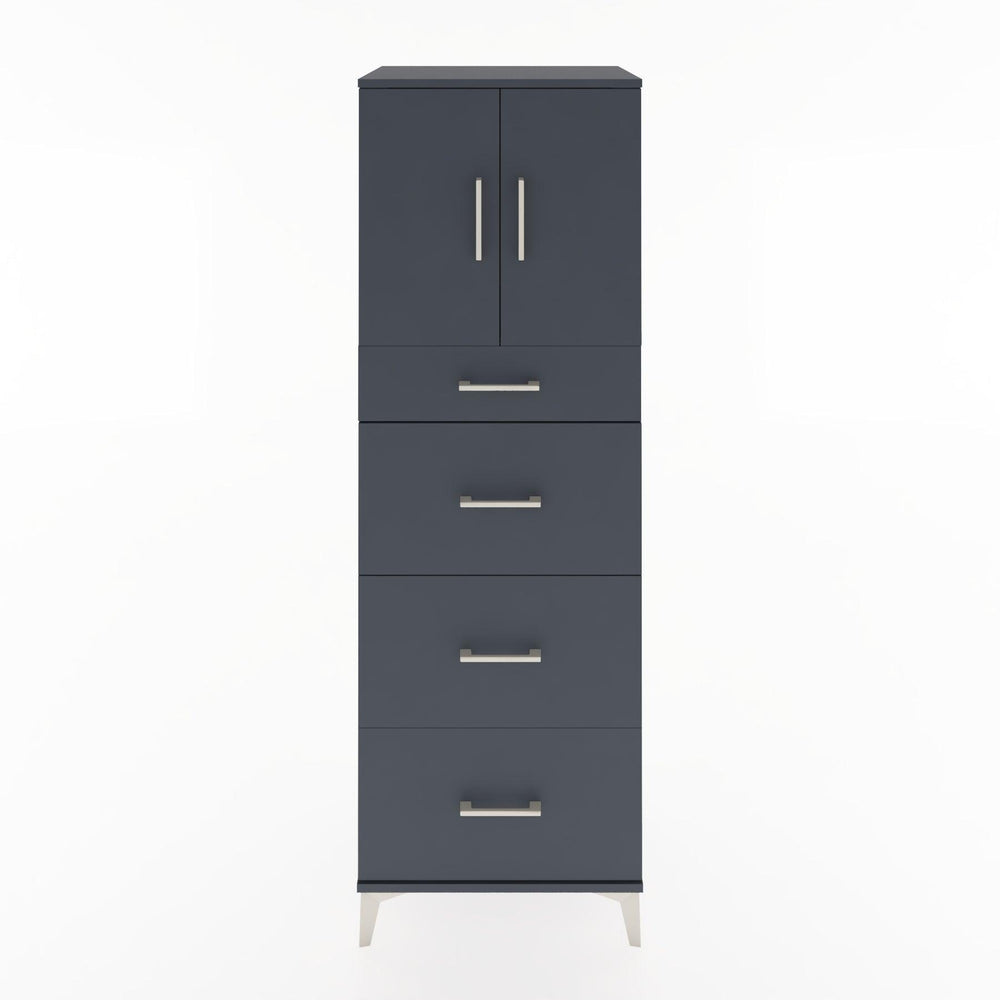 Woodntry Modular Cabinet Anthracite 60x44x170 cm with Doors and Drawers KC23-2