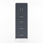 Woodntry Modular Cabinet Anthracite 60x44x170 cm with Doors and Drawers KC23-2