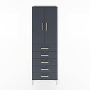 Woodntry Modular Cabinet Anthracite 60x44x170 cm with Doors and Drawers KC26-2