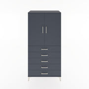 Woodntry Modular Cabinet Anthracite 88x44x170 cm with Doors and Drawers KC26-2
