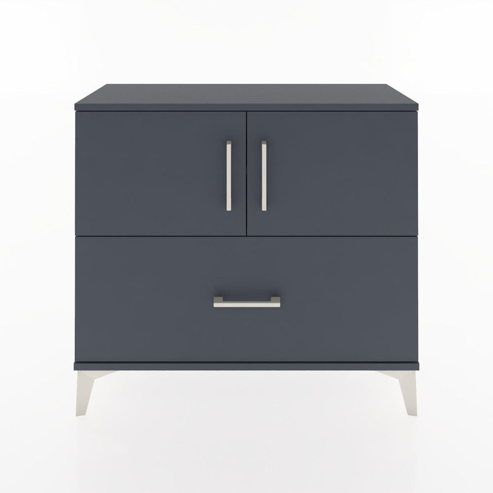 Woodntry Modüler Şifonyer Kapak ve Çekmeceli V2 88x30x68 cm Antrasit - Woodntry