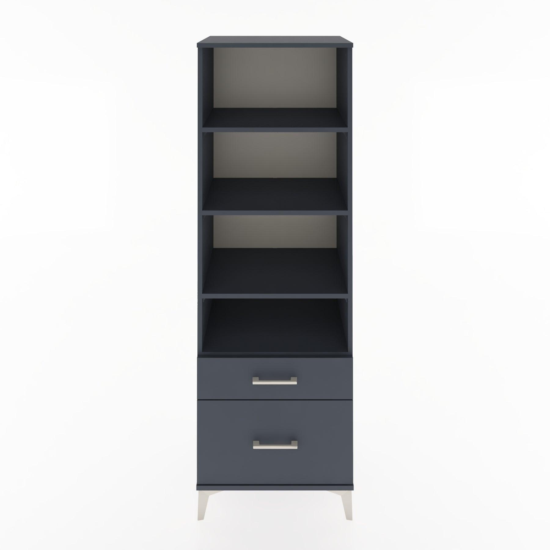 Woodntry Modular Cabinet Anthracite 60x44x170 cm with Drawers and Shelves CR43-2