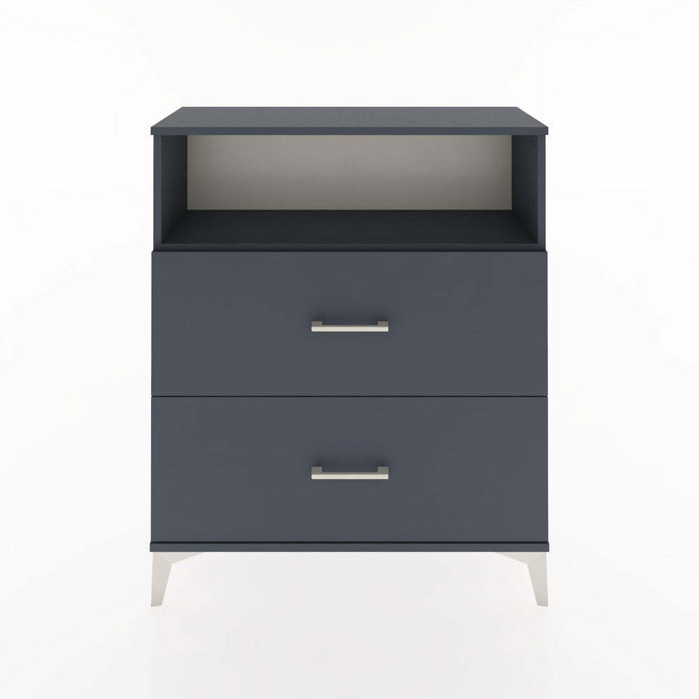 Woodntry Modular Dresser Anthracite 88x30x94 cm with Drawers and Shelves CR14-2