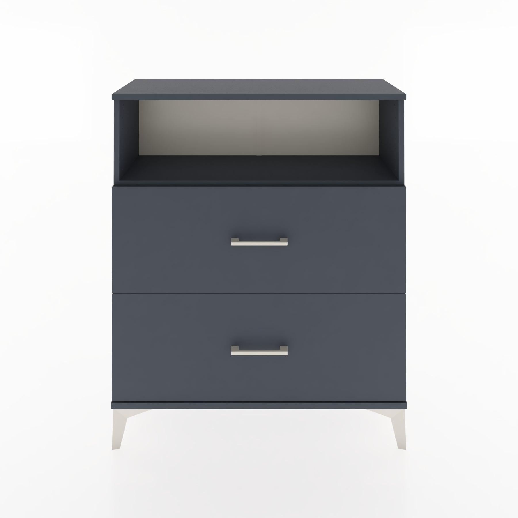 Woodntry Modular Dresser Anthracite 88x30x94 cm with Drawers and Shelves CR14-2