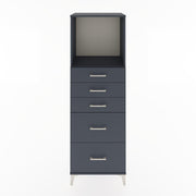 Woodntry Modular Cabinet Anthracite 60x44x170 cm with Drawers and Shelves CR45-2