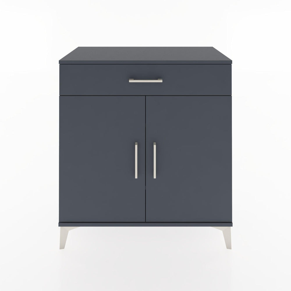 Woodntry Modüler Şifonyer Antrasit 88x44x84 cm Kapaklı ve Çekmeceli KC79-2