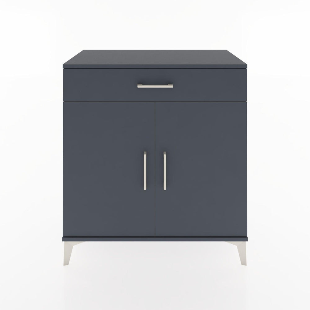 Woodntry Modüler Şifonyer Antrasit 88x44x84 cm Kapaklı ve Çekmeceli KC81-2