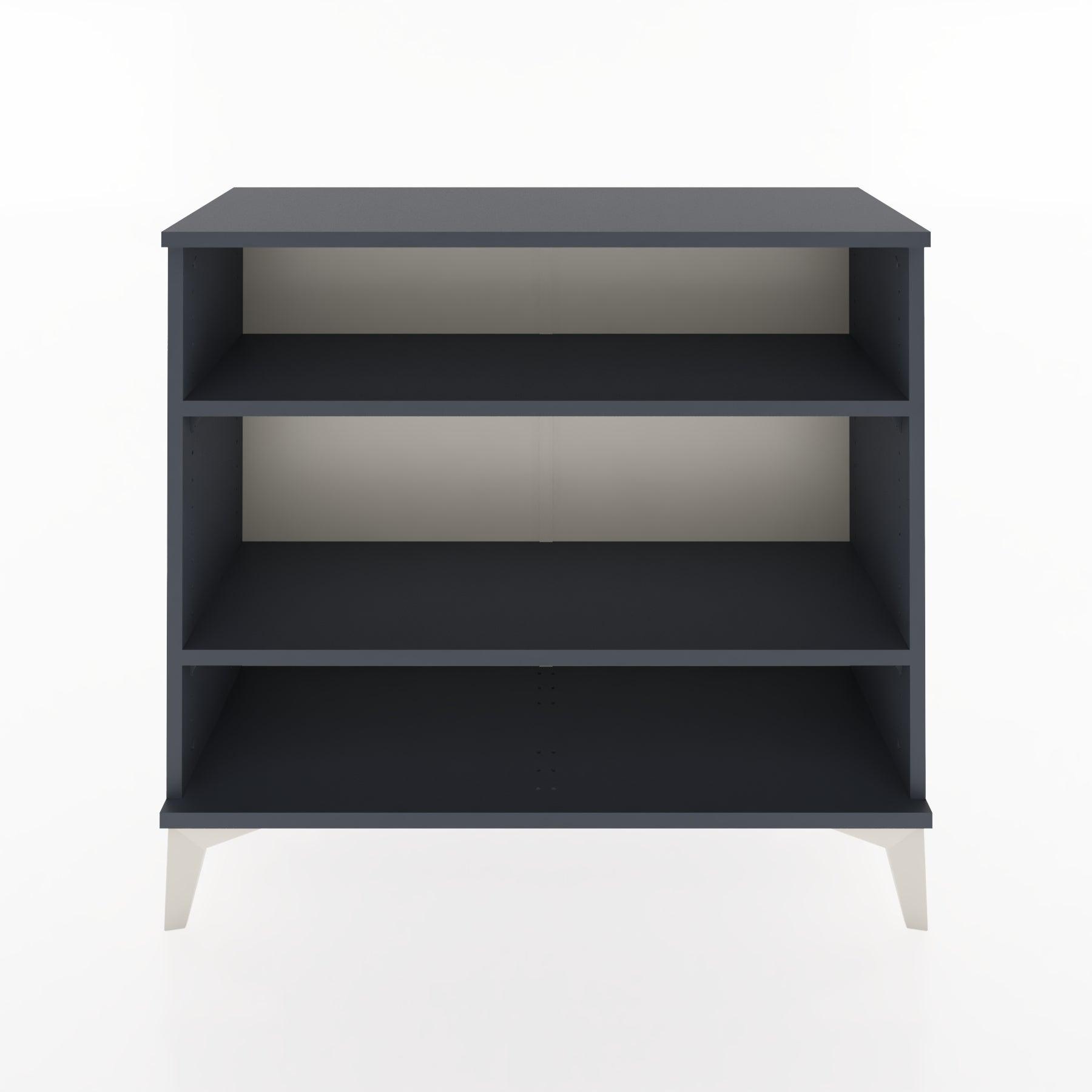 Woodntry Modüler Şifonyer İki Raflı 88x30x68 cm Antrasit - Woodntry
