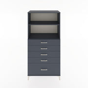 Woodntry Modular Cabinet Anthracite 88x44x170 cm with Drawers and Shelves CR40-2