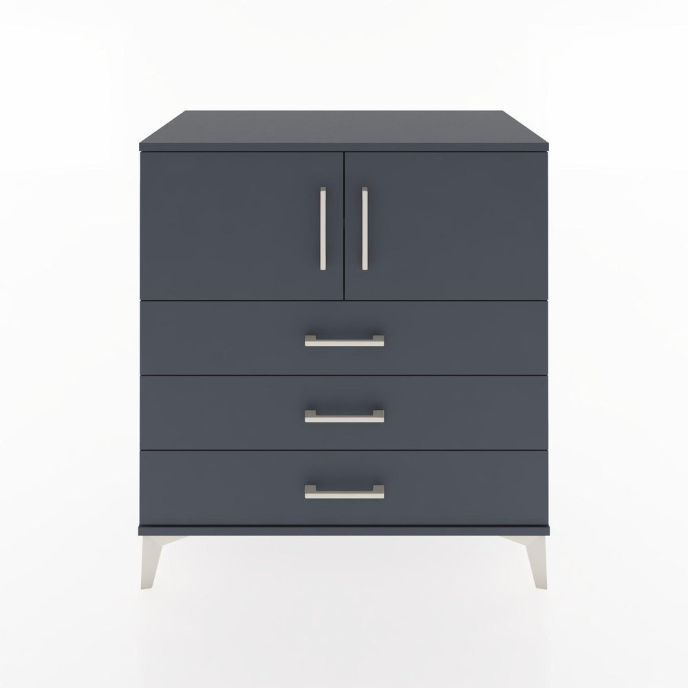 Woodntry Modüler Şifonyer Antrasit 88x44x84 cm Kapaklı ve Çekmeceli KC97-2