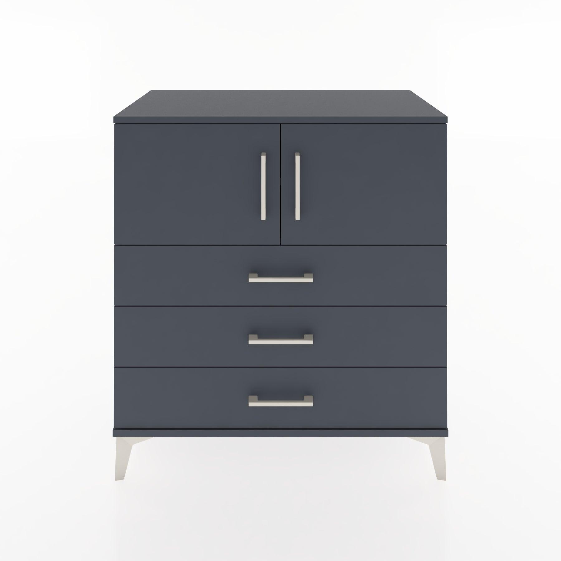 Woodntry Modular Dresser Anthracite 88x44x84 cm with Cover and Drawer KC97-2