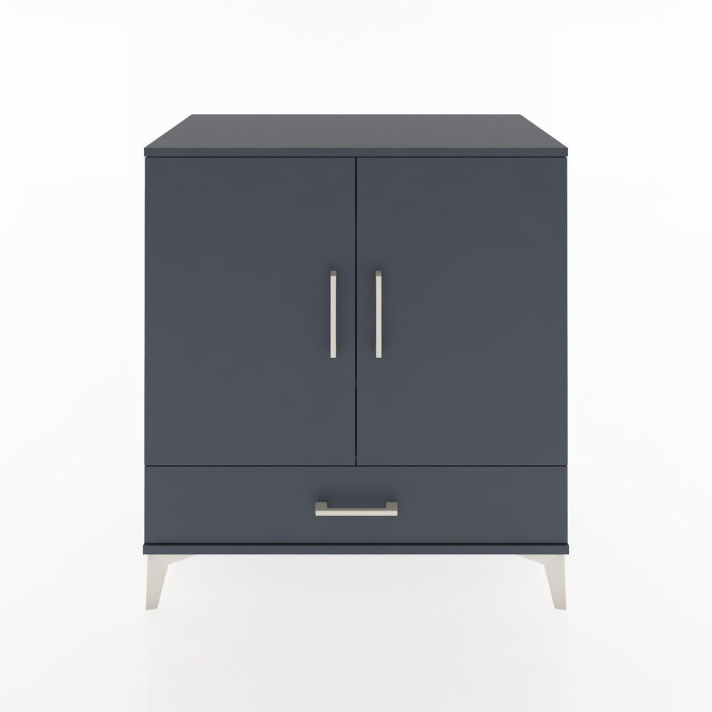 Woodntry Modüler Şifonyer Antrasit 88x44x84 cm Kapaklı ve Çekmeceli KC71-2