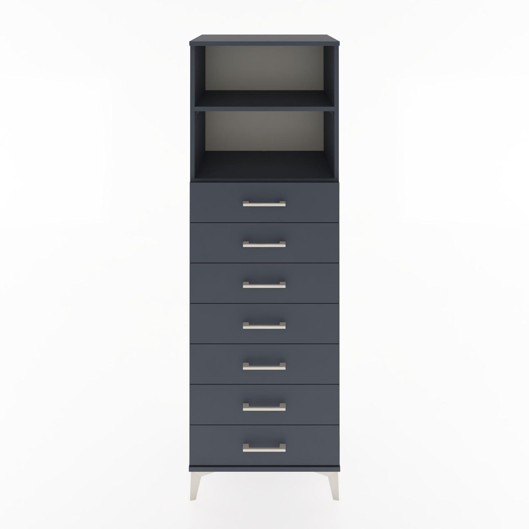 Woodntry Modular Cabinet Anthracite 60x44x170 cm with Drawers and Shelves CR33-2