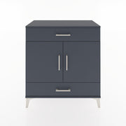 Woodntry Modular Dresser Anthracite 88x44x84 cm with Cover and Drawer KC58-2