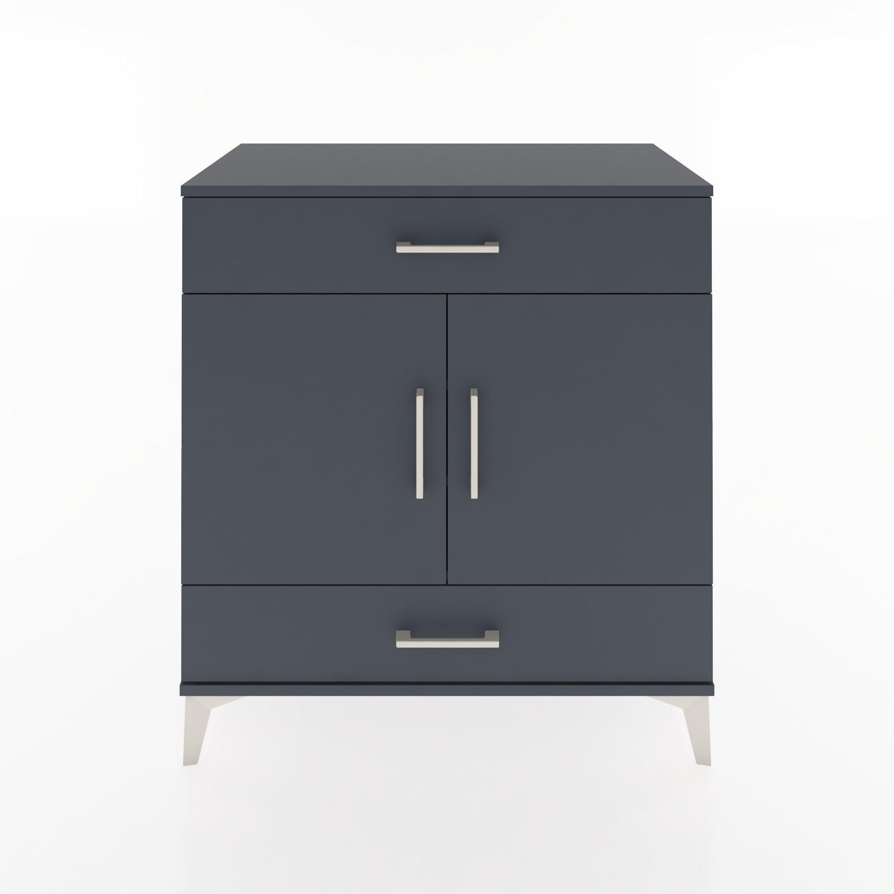 Woodntry Modular Dresser Anthracite 88x44x84 cm with Cover and Drawer KC58-2