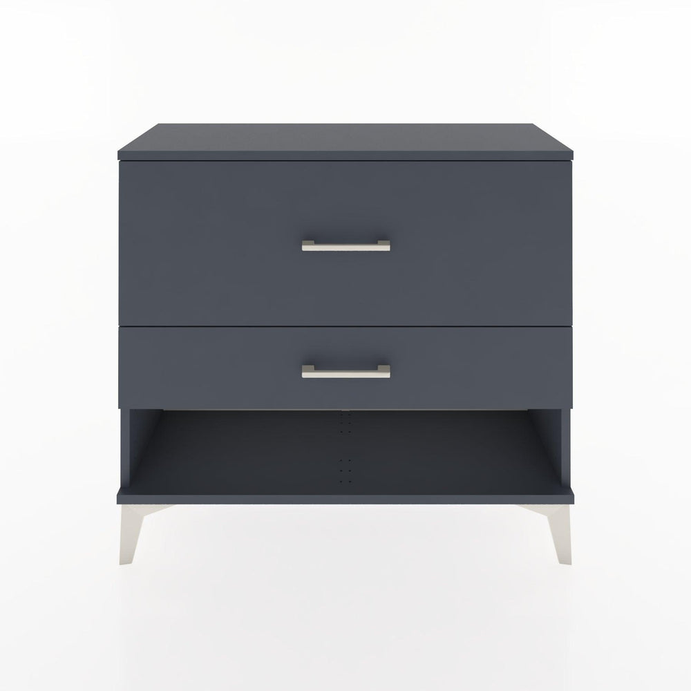 Woodntry Modüler Şifonyer İki Çekmeceli V5 88x30x68 cm Antrasit - Woodntry