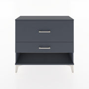 Woodntry Modüler Şifonyer İki Çekmeceli V5 88x30x68 cm Antrasit - Woodntry