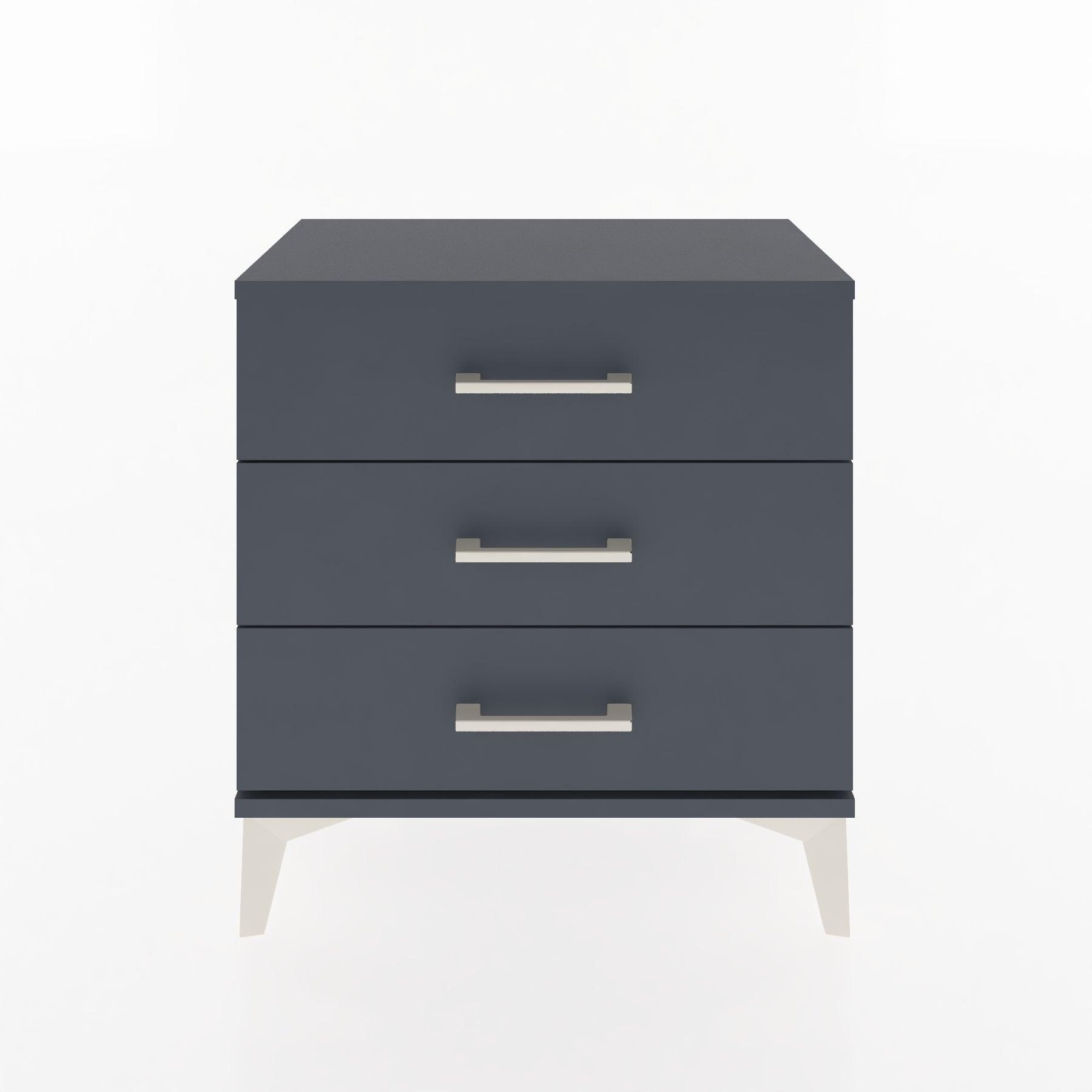 Woodntry Modular Nightstand Anthracite 60x30x52 cm Drawer C1-2
