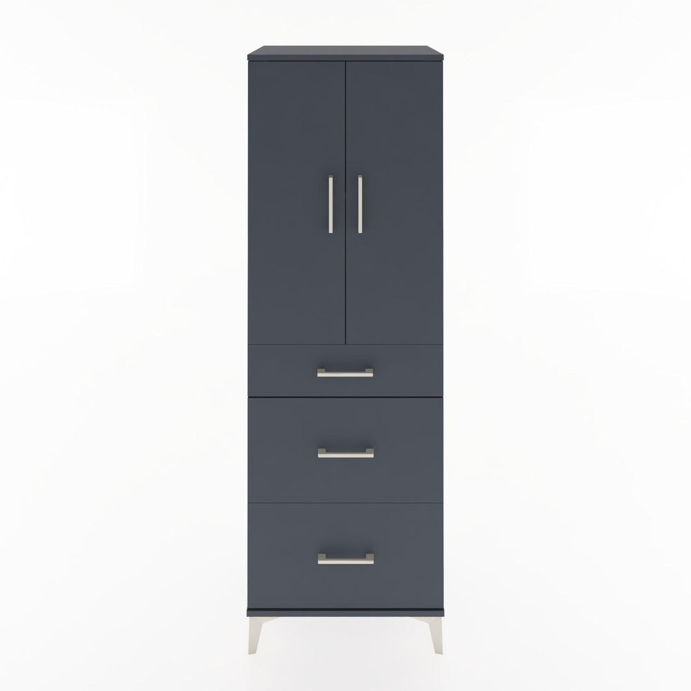Woodntry Modular Cabinet Anthracite 60x44x170 cm with Doors and Drawers KC20-2