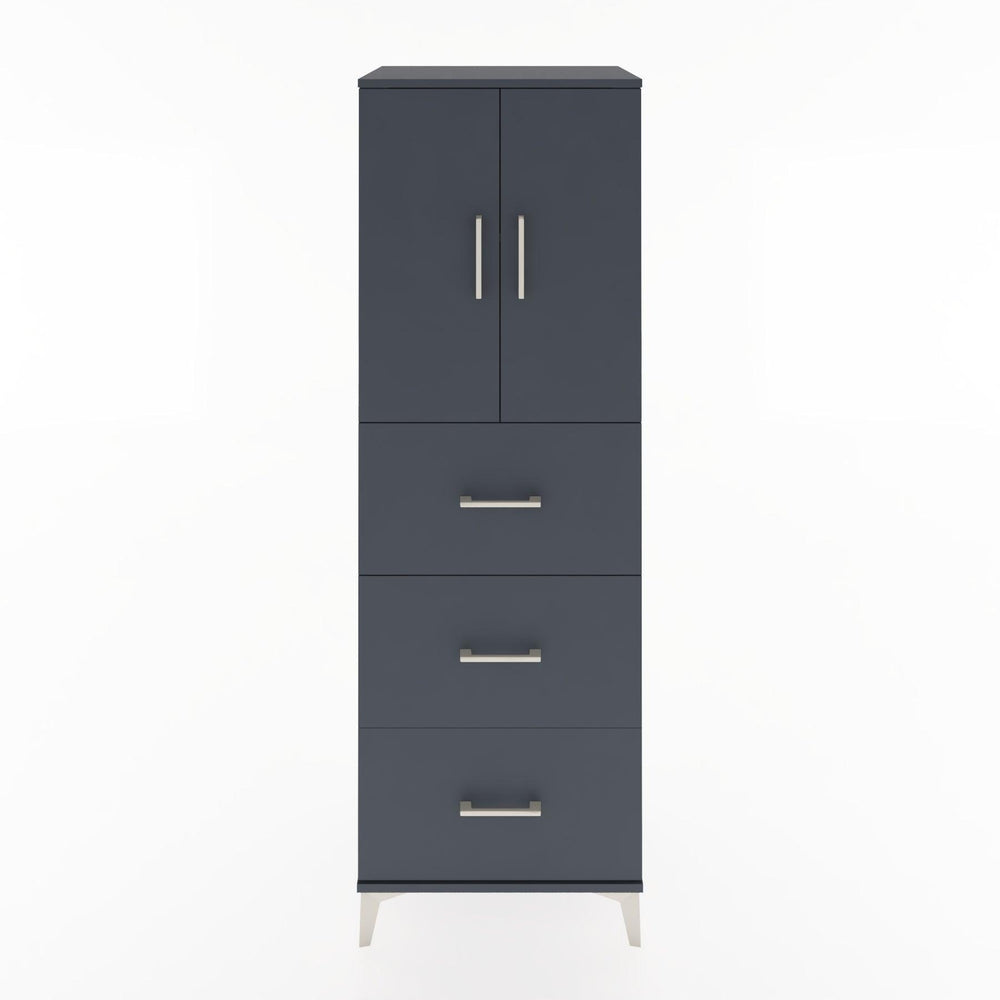 Woodntry Modular Cabinet Anthracite 60x44x170 cm with Doors and Drawers KC24-2