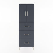 Woodntry Modular Cabinet Anthracite 60x44x170 cm with Doors and Drawers KC24-2