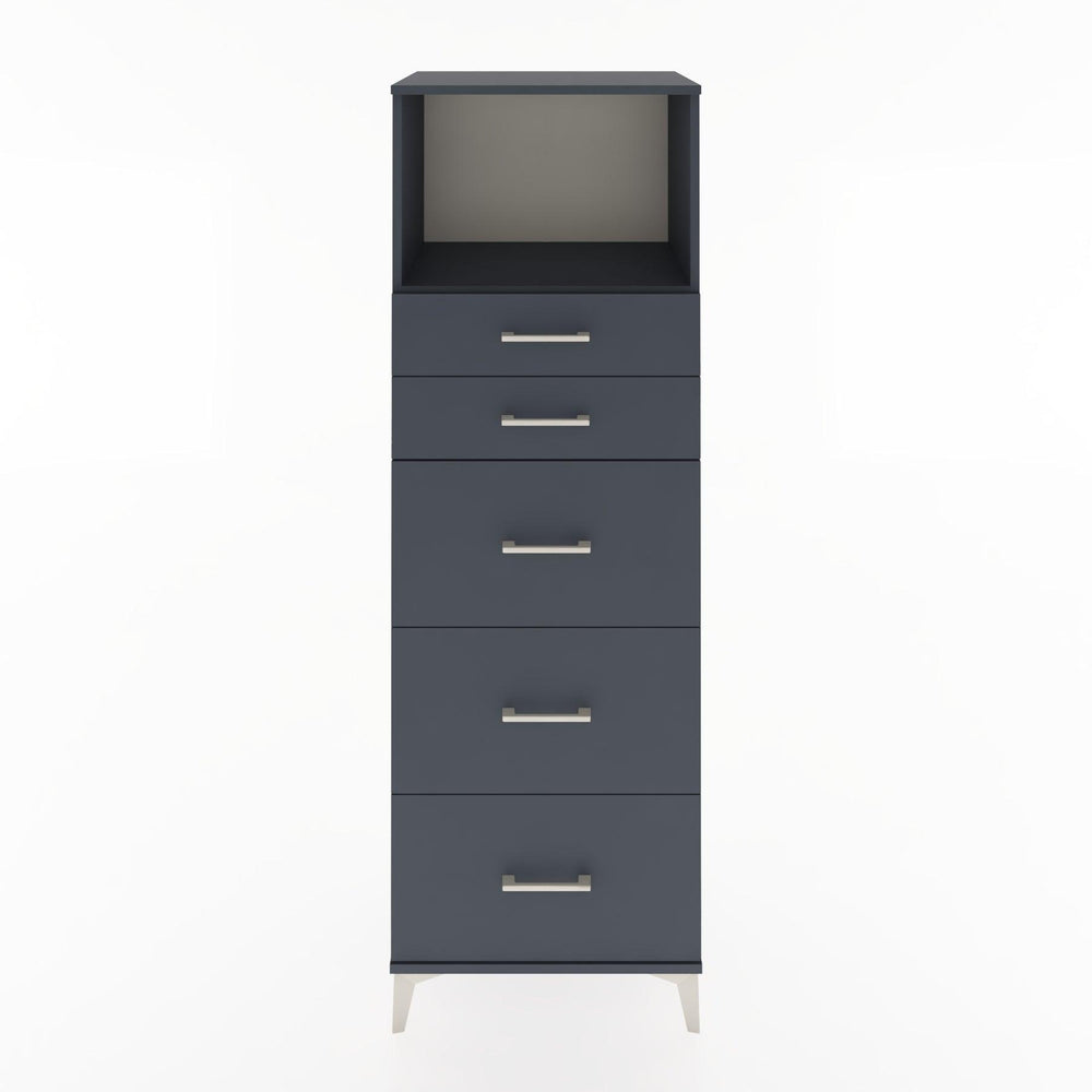 Woodntry Modular Cabinet Anthracite 60x44x170 cm with Drawers and Shelves CR49-2