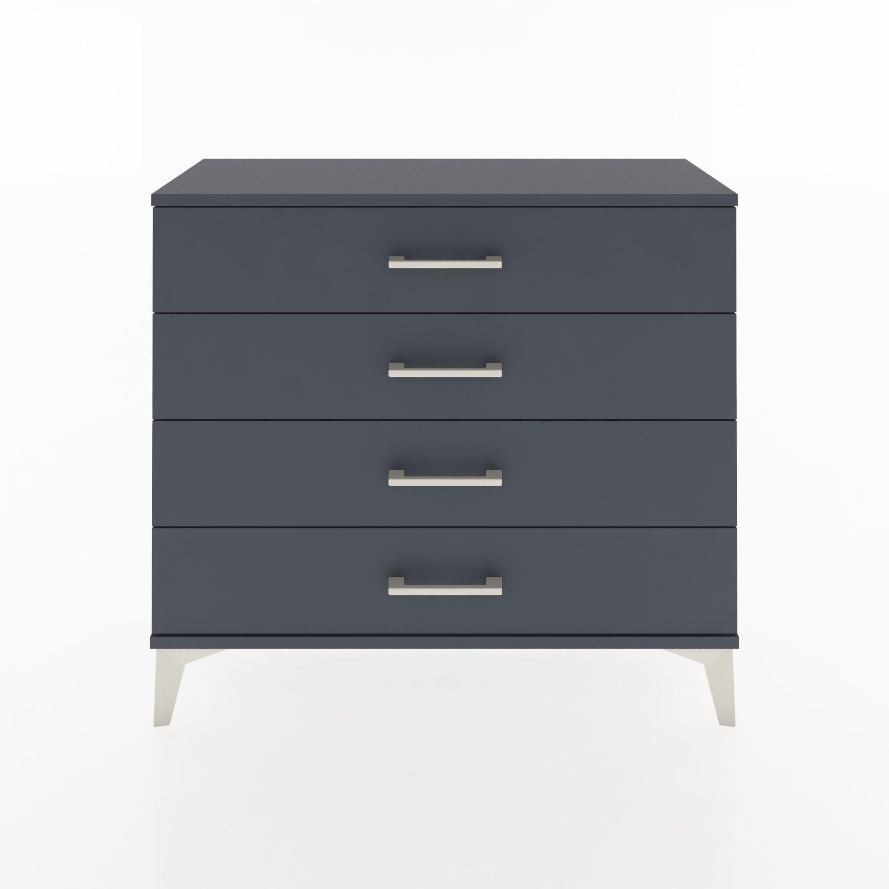 Woodntry Modüler Şifonyer 4 Çekmeceli 88x30x68 cm Antrasit - Woodntry