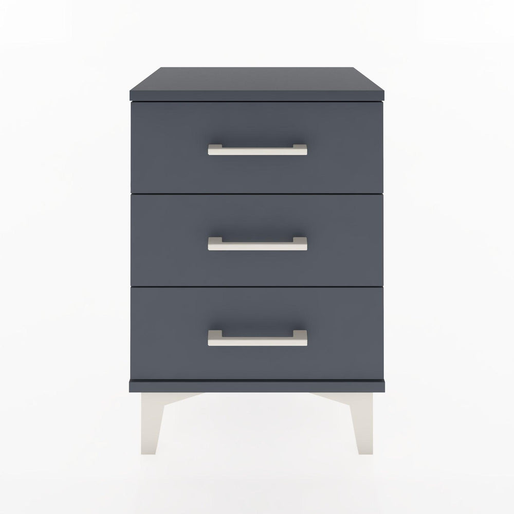 Woodntry Modüler Komodin Üç Çekmeceli 44x30x52 cm Antrasit - Woodntry