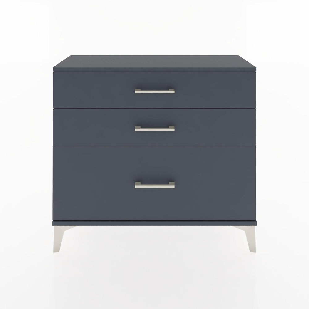 Woodntry Modüler Şifonyer Üç Çekmeceli V3 88x30x68 cm Antrasit - Woodntry