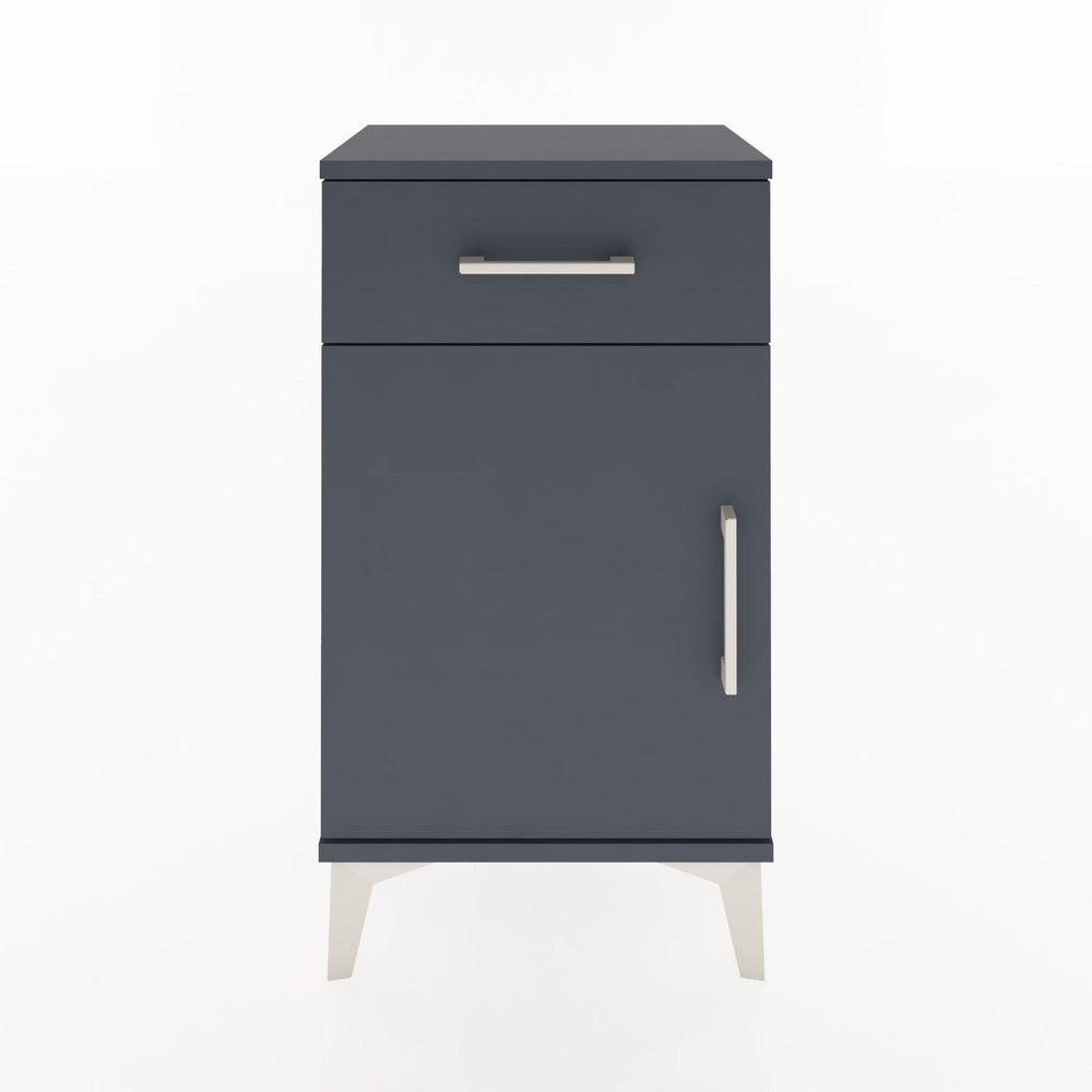 Woodntry Modüler Komodin Çekmece ve Kapaklı V4 44x30x68 cm Antrasit - Woodntry