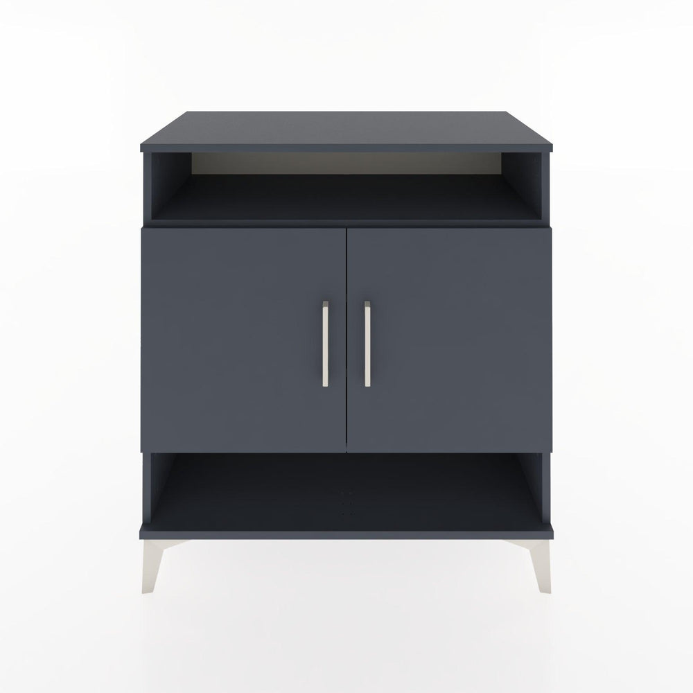 Woodntry Modüler Şifonyer Antrasit 88x44x84 cm Kapaklı ve Raflı KR67-2