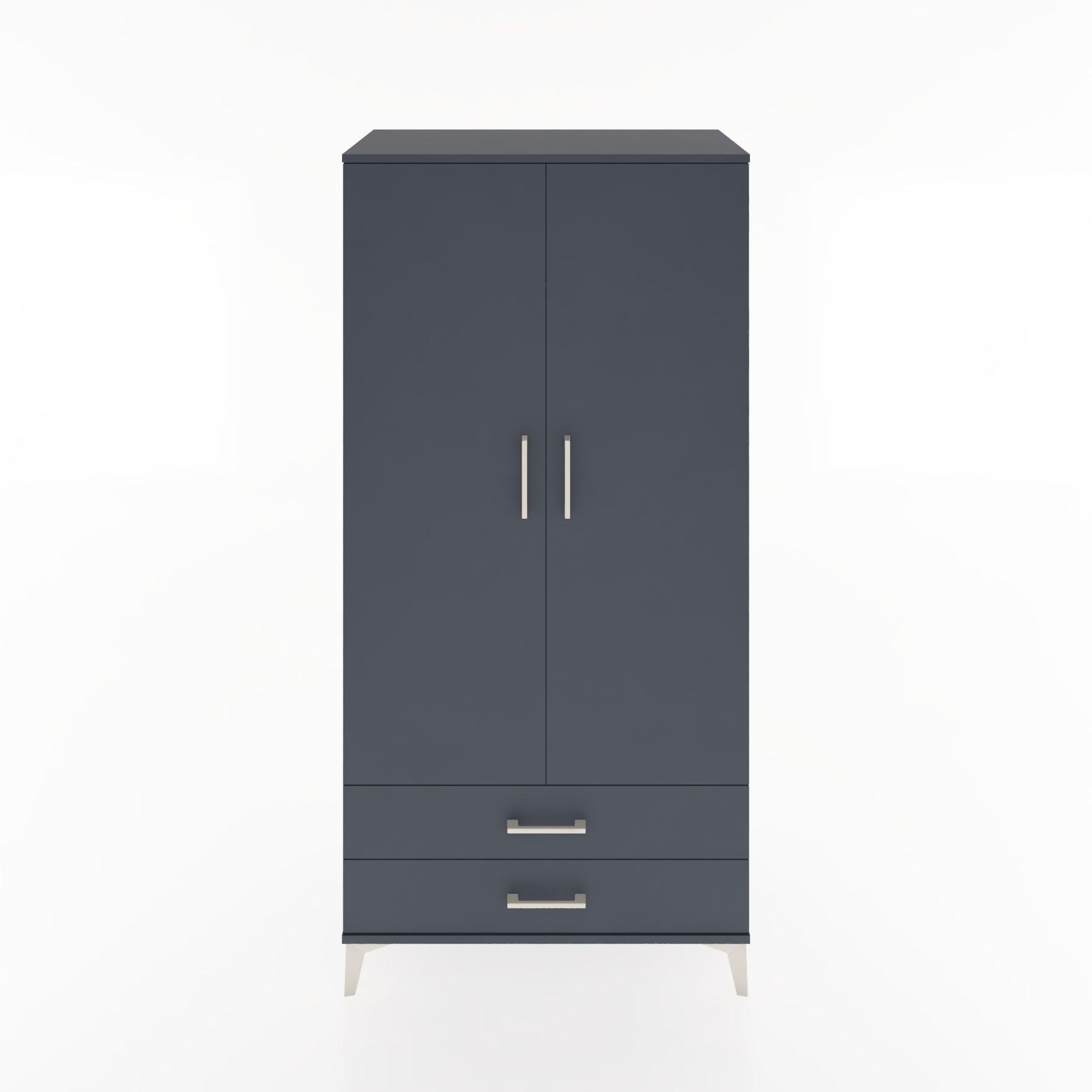 Woodntry Modular Cabinet Anthracite 88x44x170 cm with Doors and Drawers KC29-2