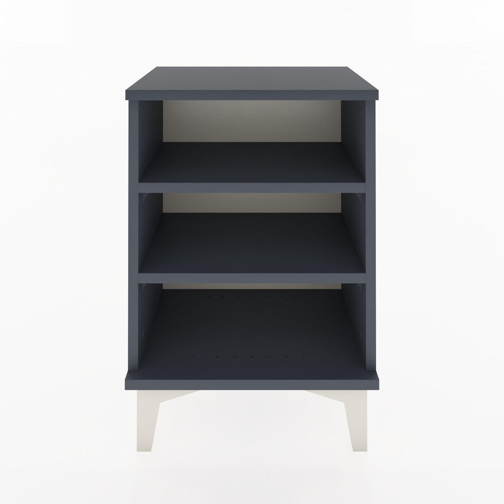 Woodntry Modüler Komodin Üç Raflı 44x30x52 cm Antrasit - Woodntry