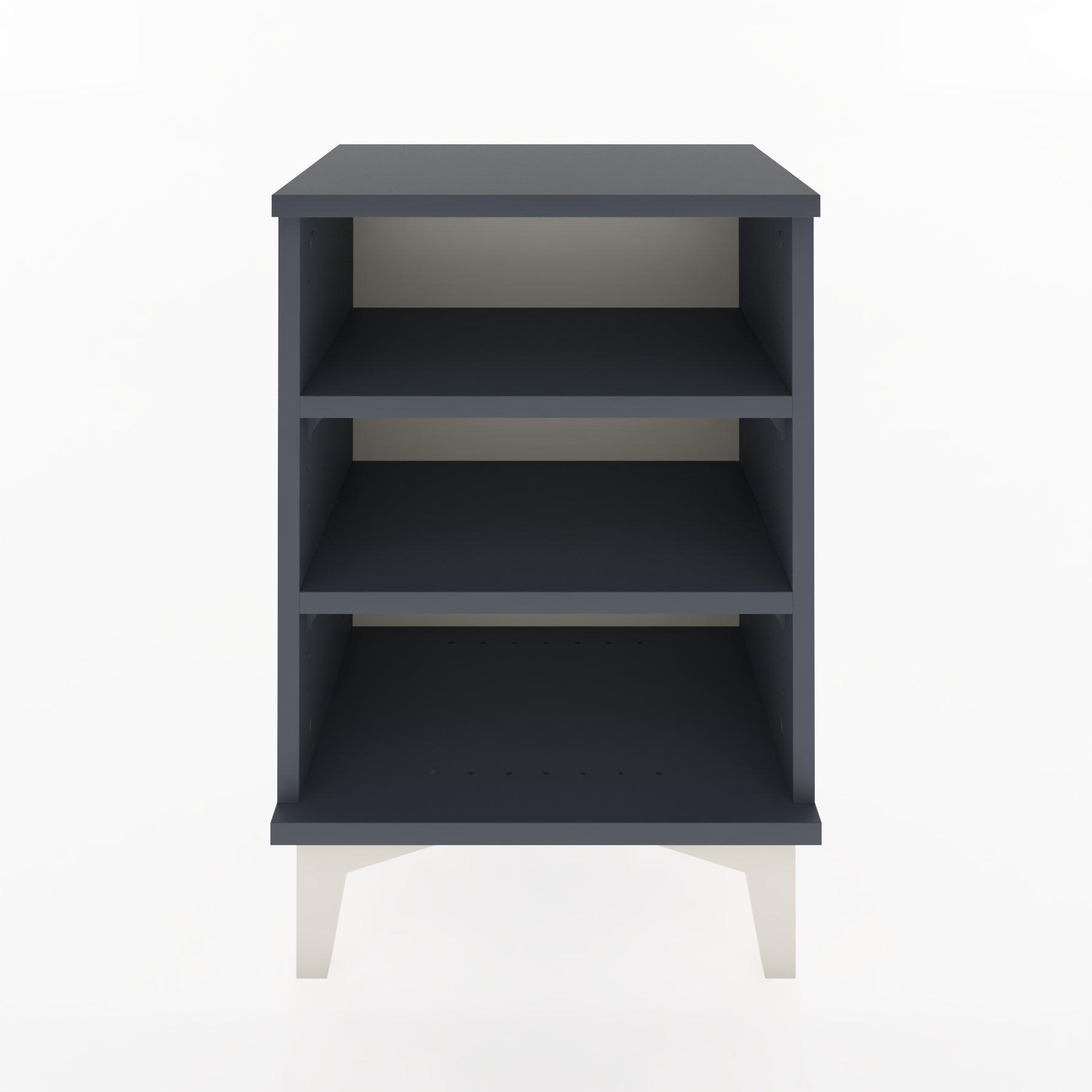 Woodntry Modüler Komodin Üç Raflı 44x30x52 cm Antrasit - Woodntry