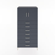 Woodntry Modular Cabinet Anthracite 88x44x170 cm with Doors and Drawers KC2-2