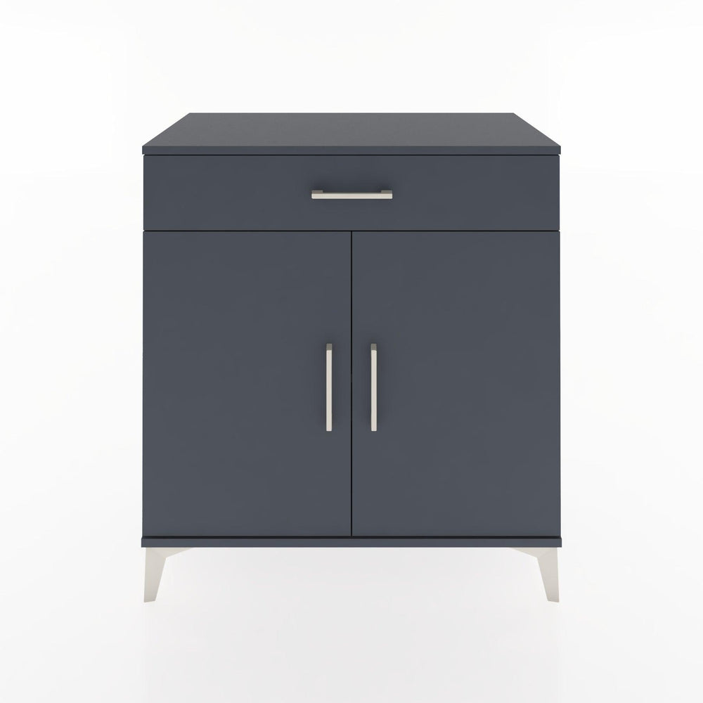 Woodntry Modüler Şifonyer Antrasit 88x44x84 cm Kapaklı ve Çekmeceli KC80-2