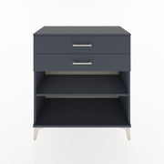 Woodntry Modüler Şifonyer Antrasit 88x44x84 cm Çekmeceli ve Raflı CR14-2