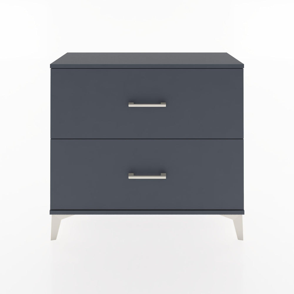 Woodntry Modüler Şifonyer İki Çekmeceli V4 88x30x68 cm Antrasit - Woodntry