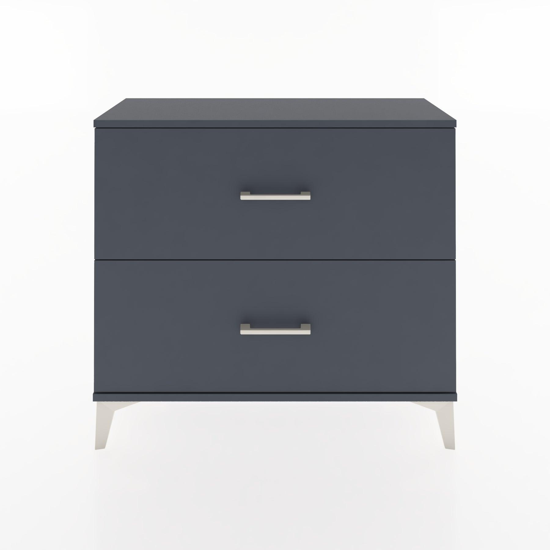 Woodntry Modüler Şifonyer İki Çekmeceli V4 88x30x68 cm Antrasit - Woodntry