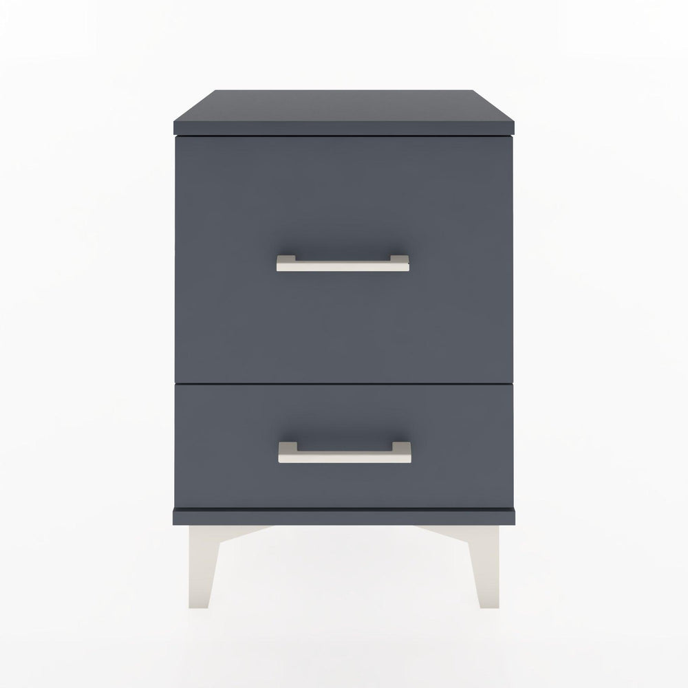 Woodntry Modüler Komodin Büyük ve Küçük Çekmece 44x30x52 cm Antrasit - Woodntry