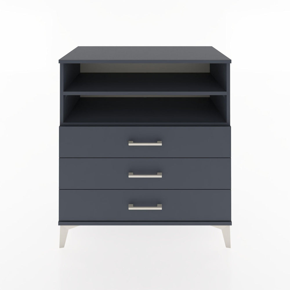 Woodntry Modular Dresser Anthracite 88x44x84 cm with Drawers and Shelves CR17-2