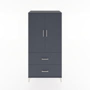 Woodntry Modular Cabinet Anthracite 88x44x170 cm with Doors and Drawers KC21-2