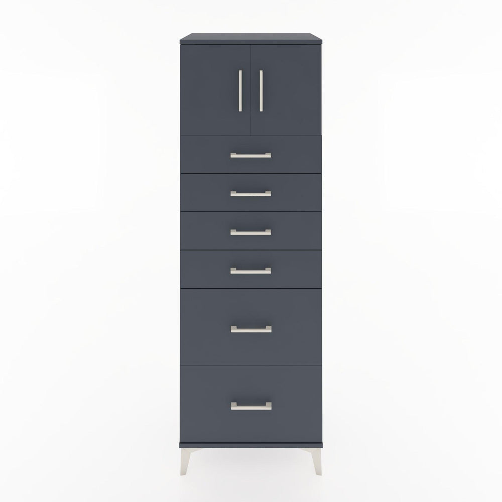 Woodntry Modular Cabinet Anthracite 60x44x170 cm with Doors and Drawers KC17-2