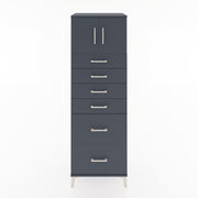 Woodntry Modular Cabinet Anthracite 60x44x170 cm with Doors and Drawers KC17-2