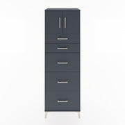 Woodntry Modular Cabinet Anthracite 60x44x170 cm with Doors and Drawers KC22-2