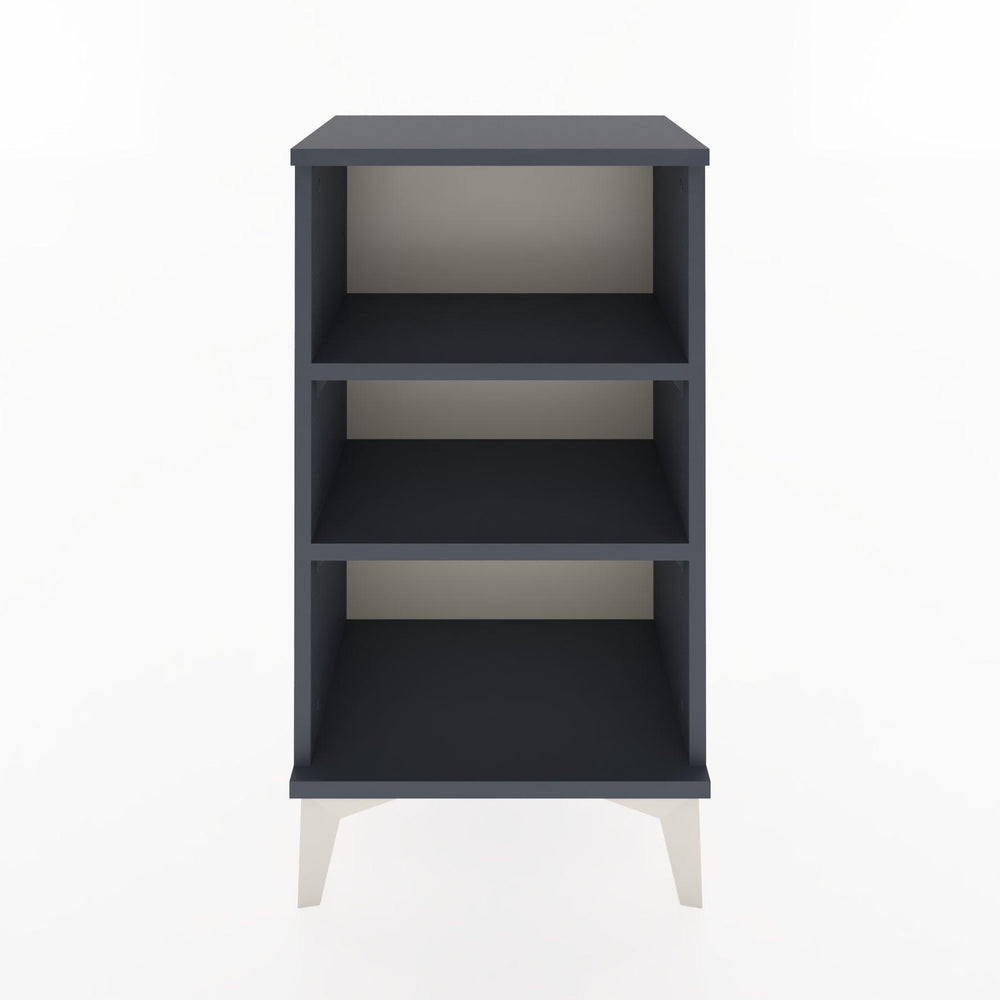 Woodntry Modüler Komodin Üç Raflı 44x30x68 cm Antrasit - Woodntry